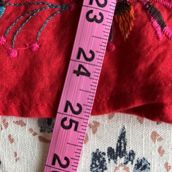 Red Top with Floral Embroidery - Picture 4 of 7